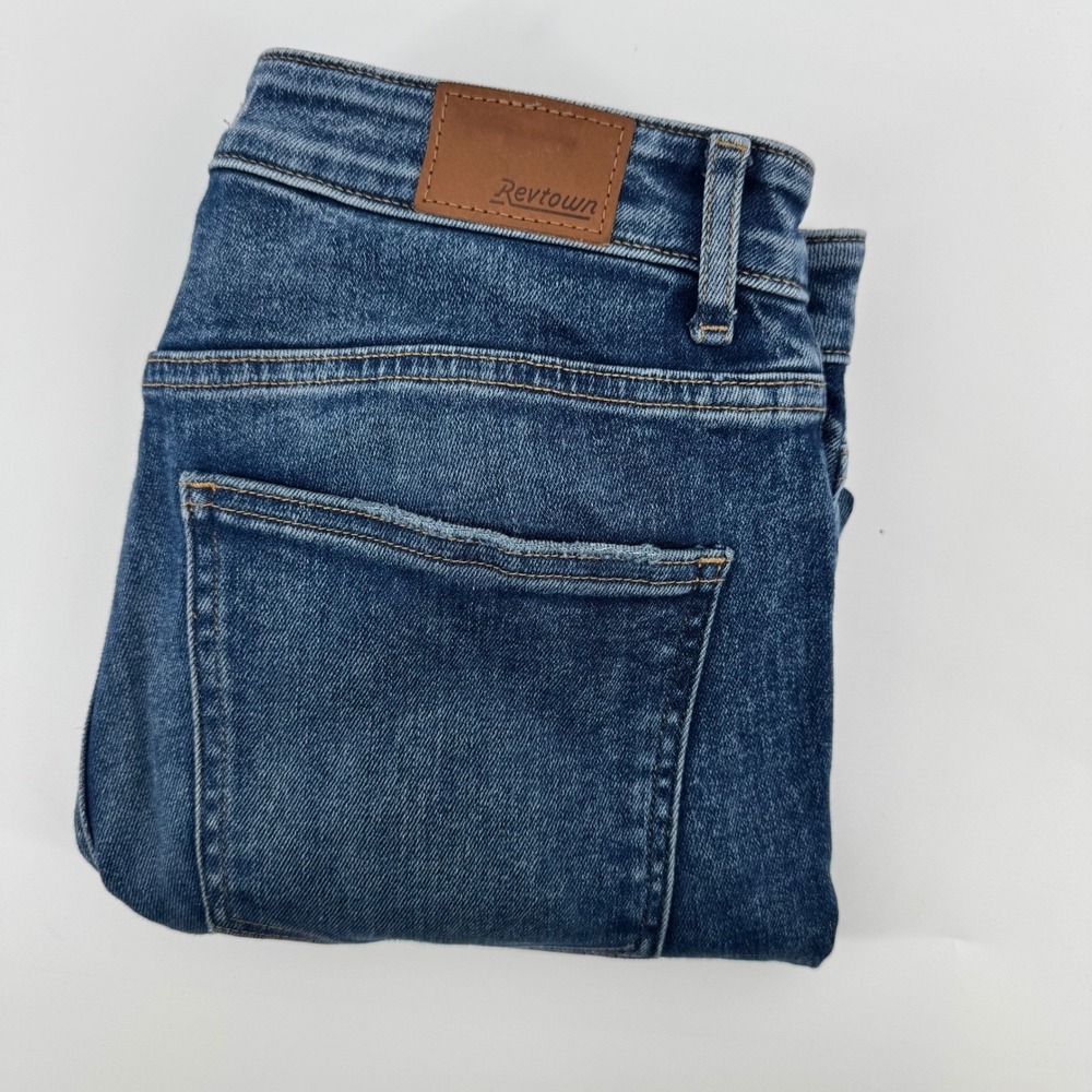 Revtown Decade Denim Jeans Mens 29 Regular Blue Medium Wash Straight Leg Stretch